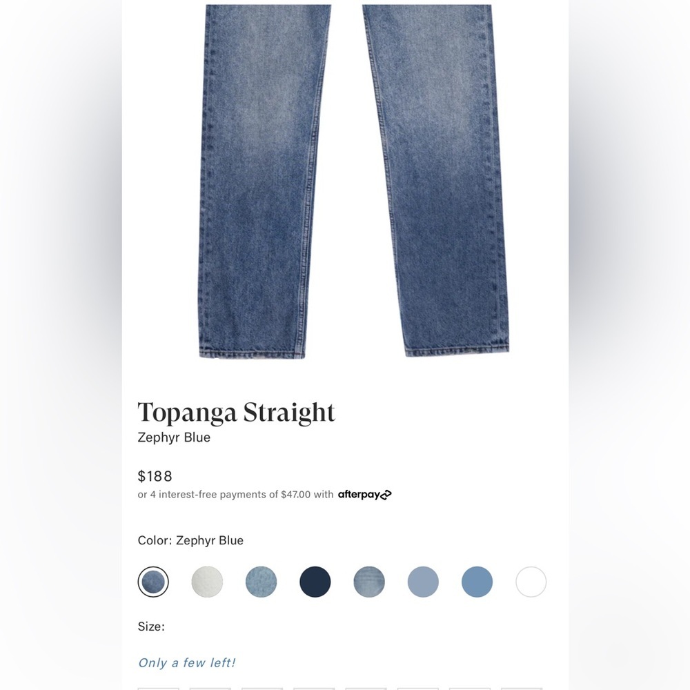 Rails Denim Topanga High Rise Straight Jeans sz 27 and 28 - Picture 9 of 10